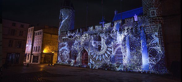 A sound and light show in La Rochelle with Modulo Player