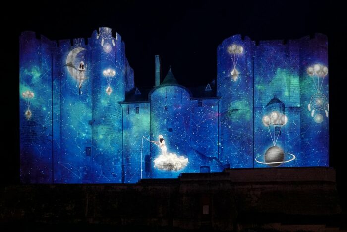 Christmas projection mapping